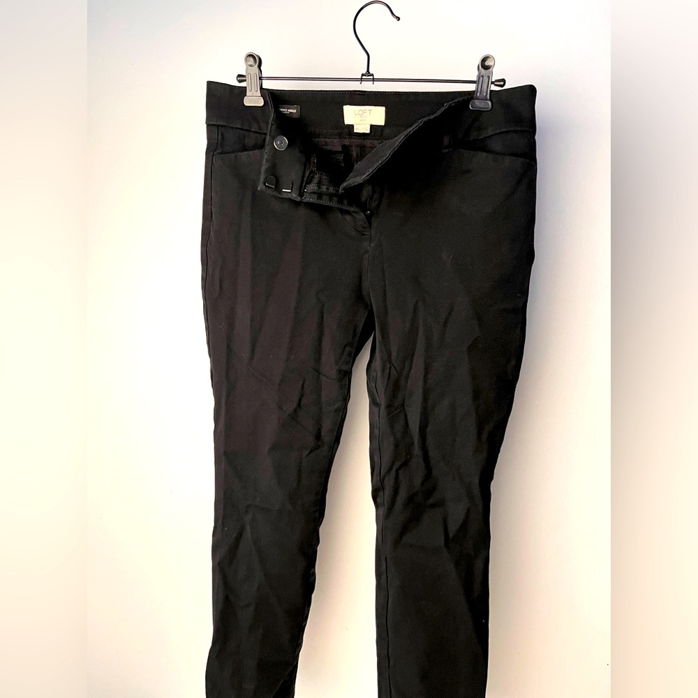Loft Outlet Dress Pants Black Womens Modern Skinny Ankle Mid Rise - Like new!